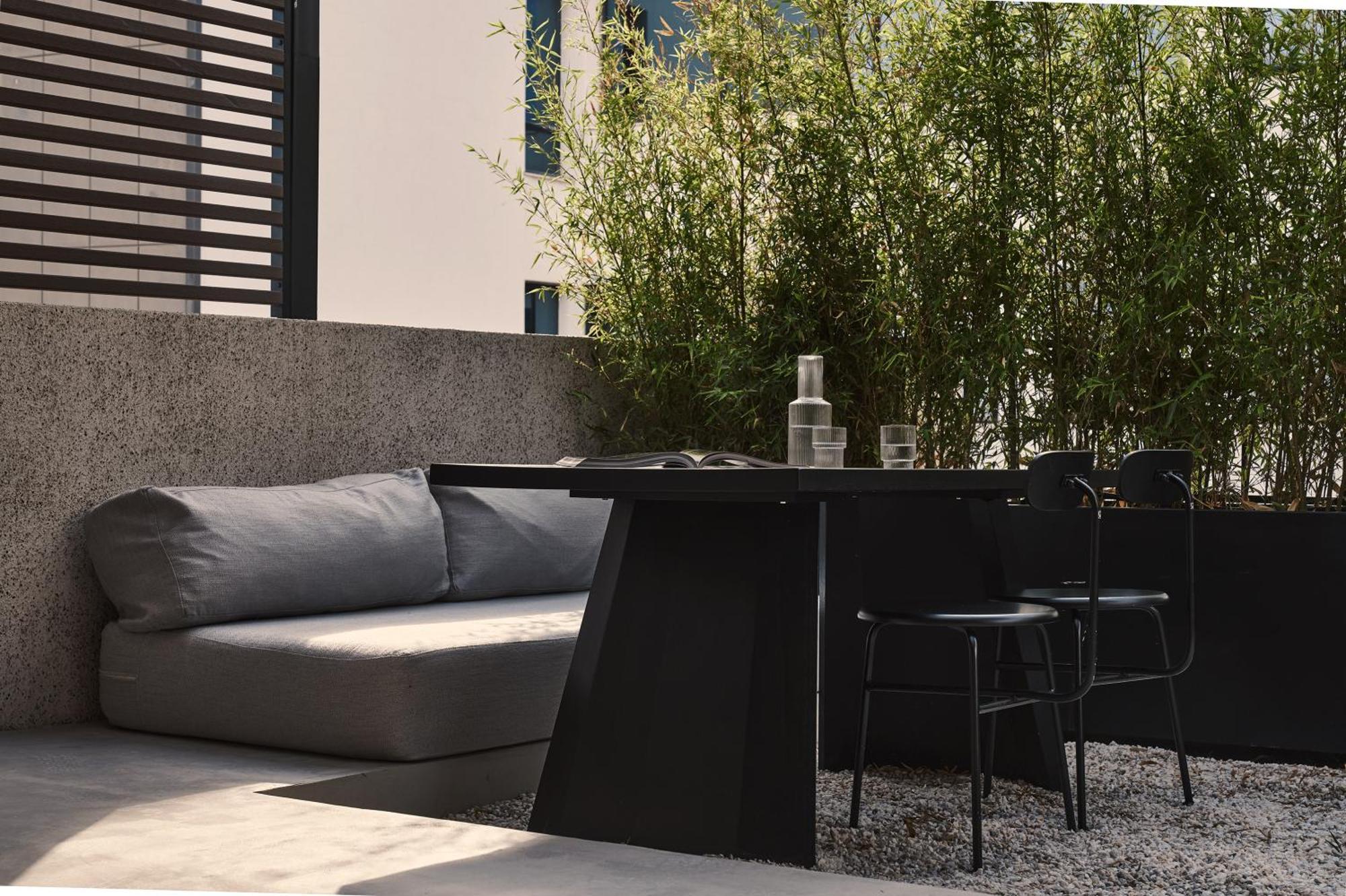 Hotel The Newel Psychiko Athen Exterior foto 3D rendering of a patio