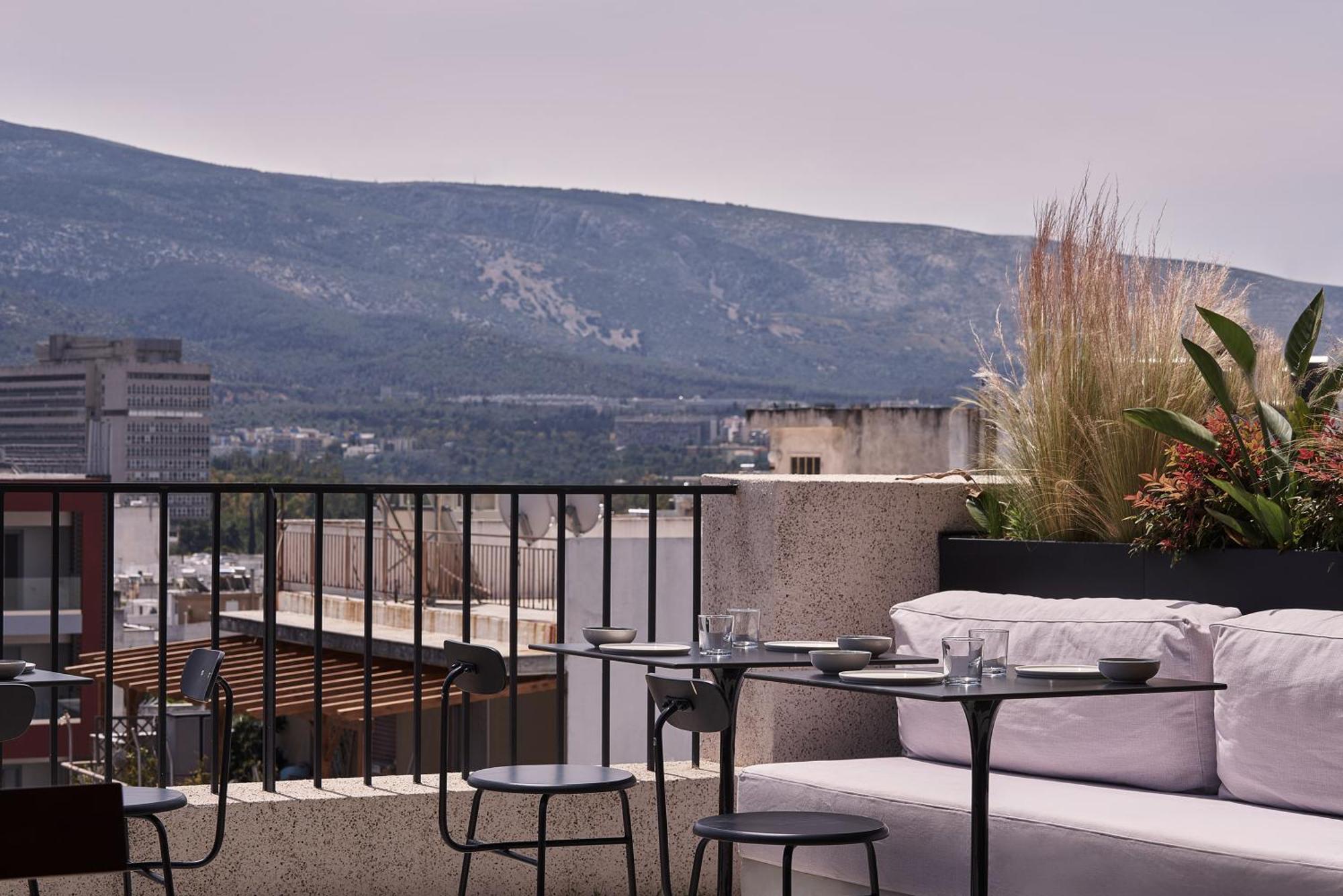 Hotel The Newel Psychiko Athen Exterior foto View from the rooftop
