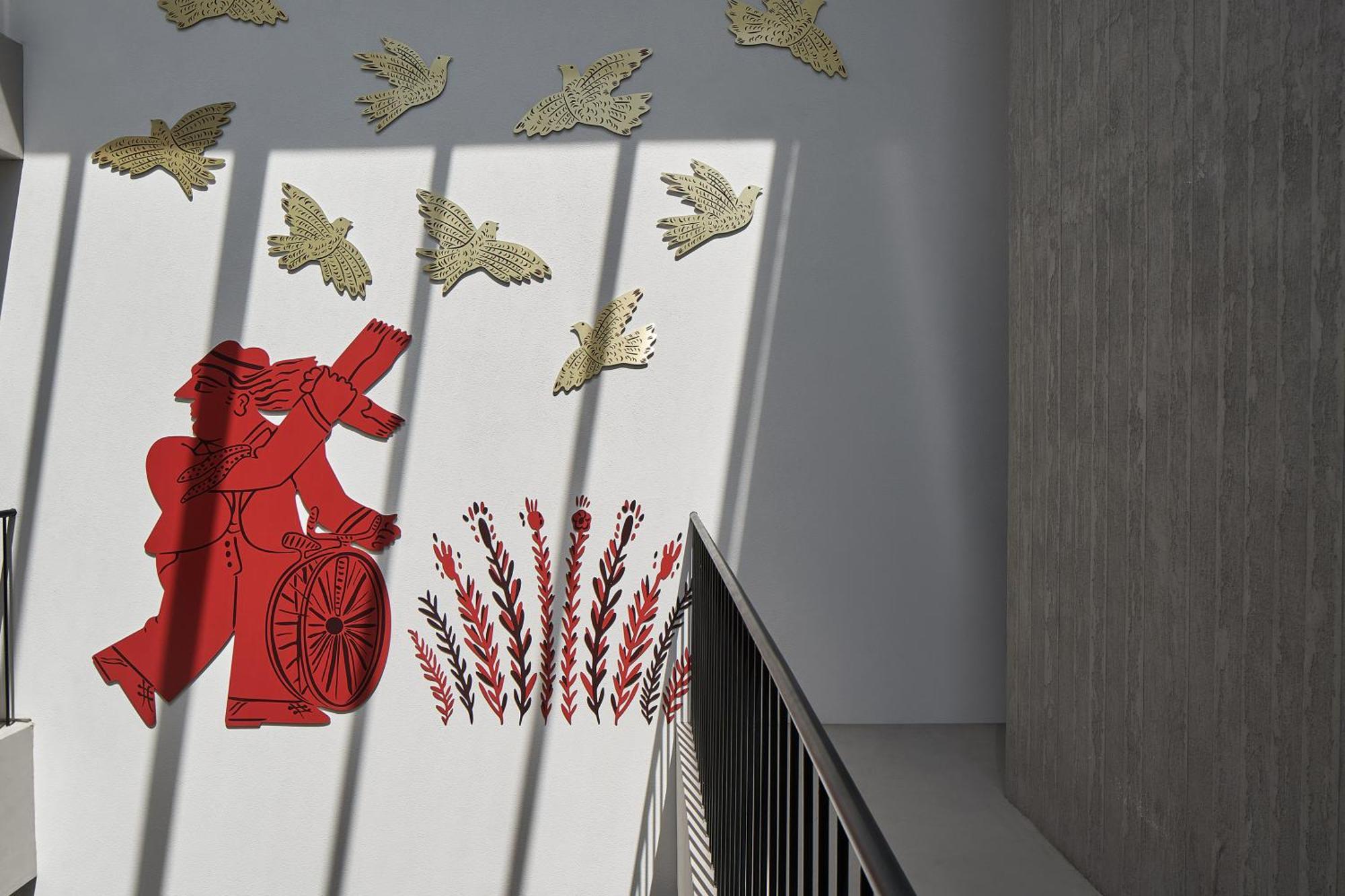 Hotel The Newel Psychiko Athen Exterior foto The interior of the staircase